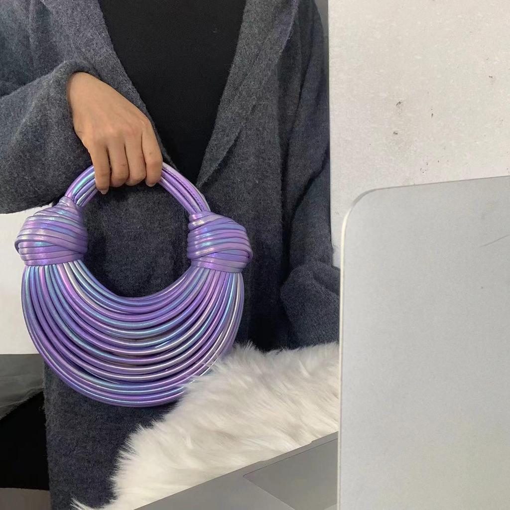 2025 Koreański Styl Modna Ręcznie Tkana Damska Torba Crossbody na Ramię