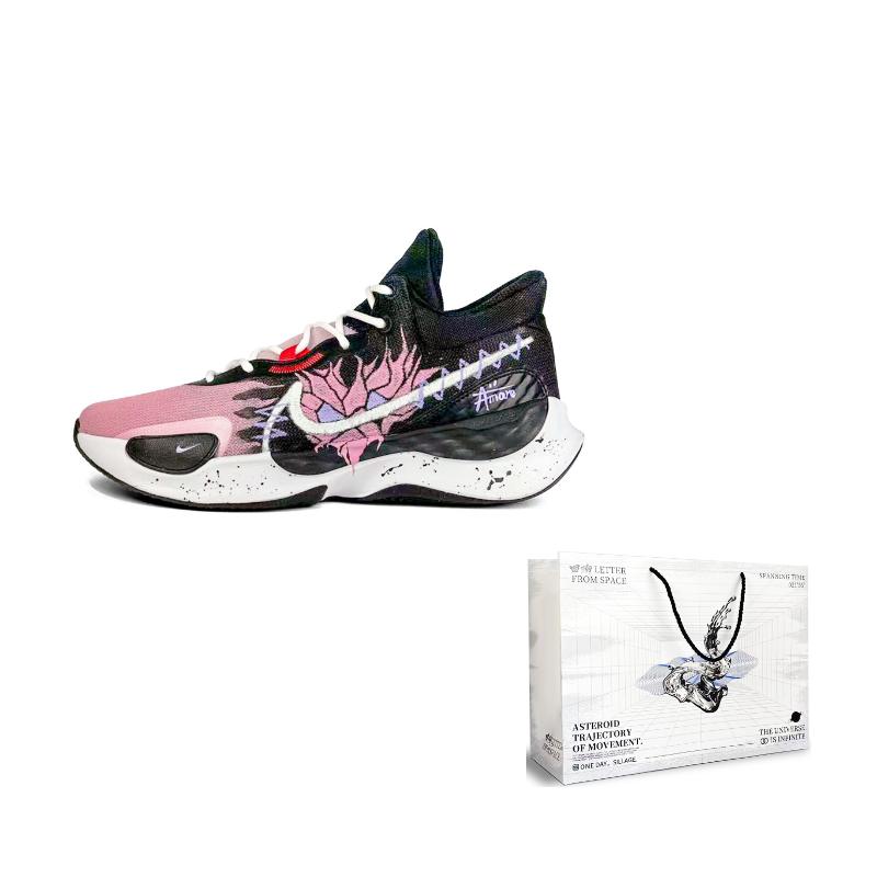 Nike Renew Elevate 3 Fabric Low top Basketball Shoes Men s Black Pink DD9304-500 41