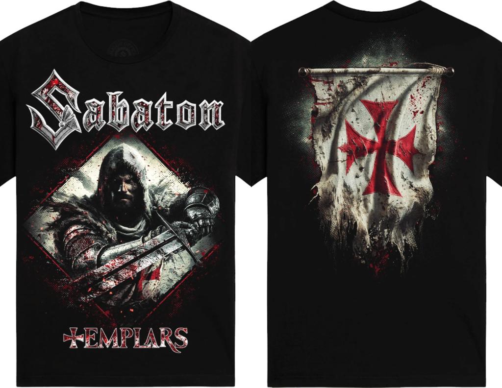 Heavy Metal Band T-shirt Swedish Pagans Sabaton Herr Dam Överdimensionerade Y2k Street Hiphop Casual Lösa Högkvalitativa T-shirts
