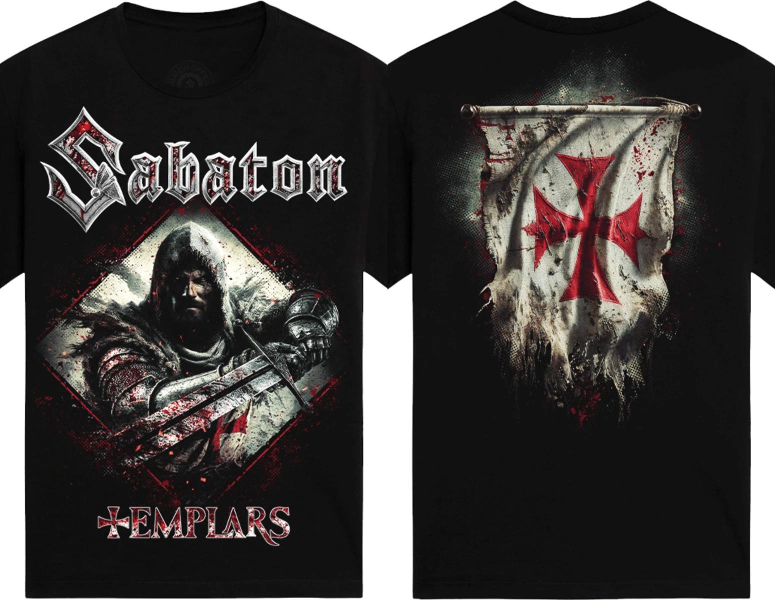 

Футболка з логотипом гурту Heavy Metal Футболка Swedish Pagans Sabaton Чоловіча Жіноча Оверсайз Y2k Вуличний Хіп-Хоп Повсякденна Вільна Високоякісні Футболки L