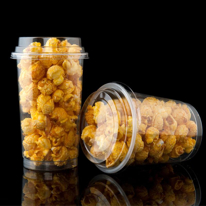 

Disposable Plastic Popcorn & Skewer Cups with Lids