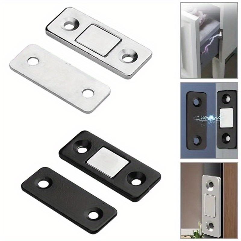 4Pc Ultra Thin Latch Cupboard Door Closer Cabinet Catches Door Stopper Furniture Fittings Strong Magnetic Kitchen Accessories