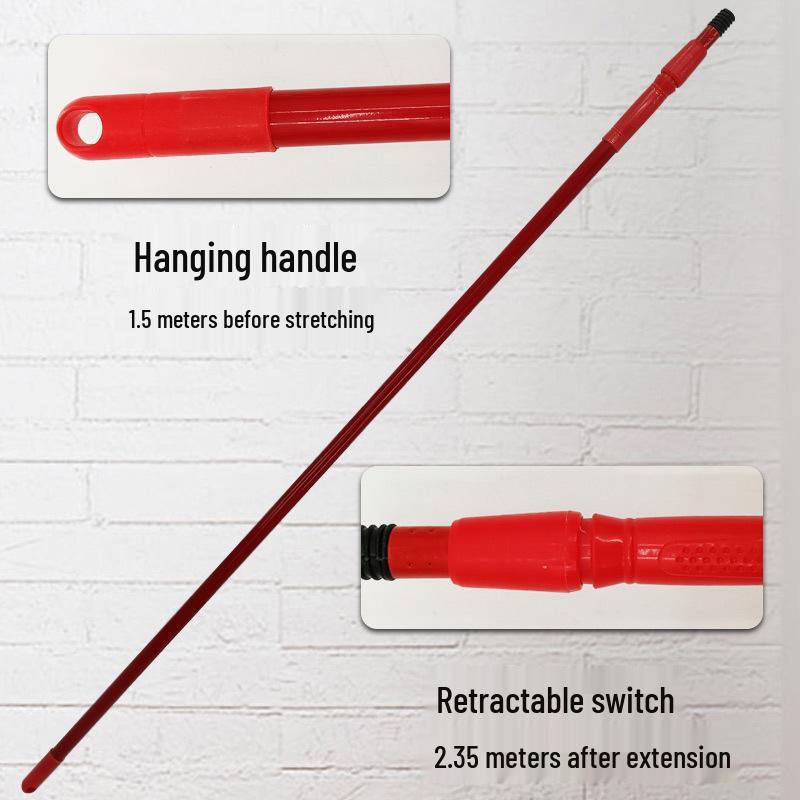 Durable Long-Handle Bathroom Corner Brush with Hard Bristles for Tile and Floor Cleaning