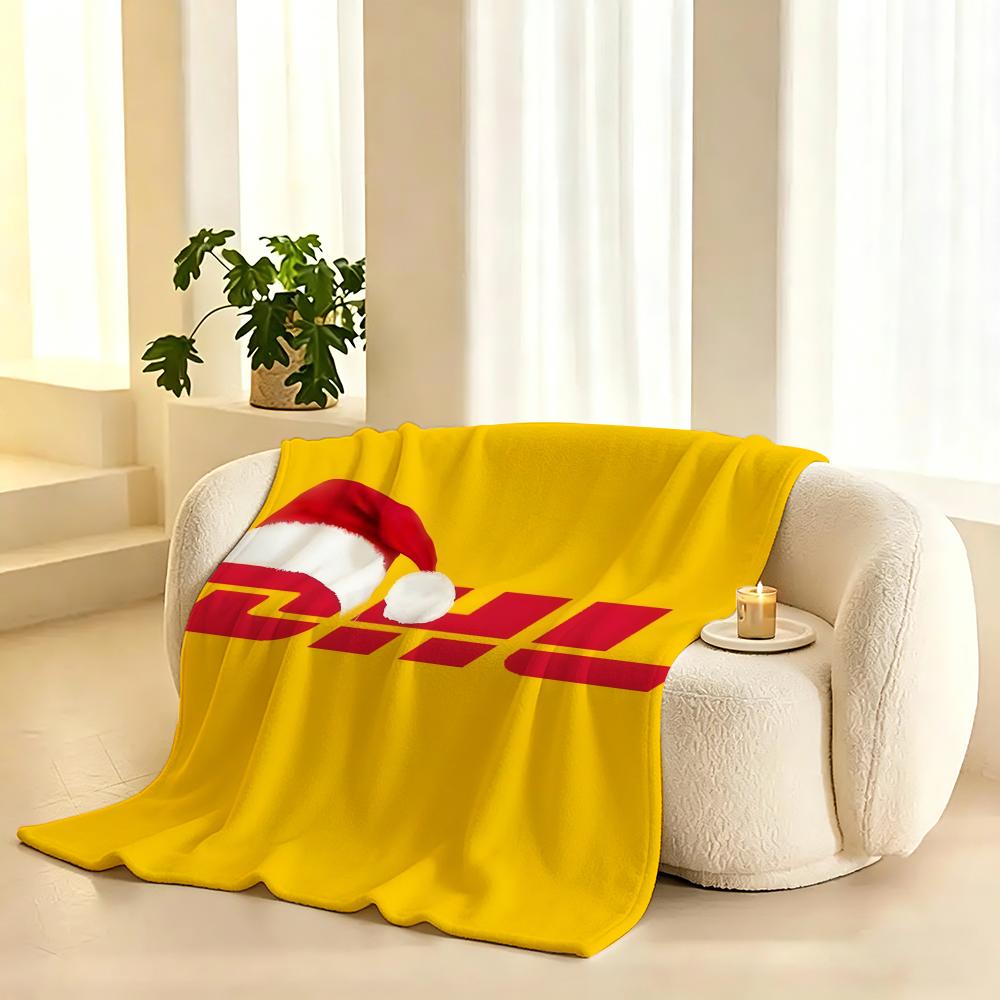 D-Dhls Expresss Throw Lightweight 240G Flannel Blanket Soft Skin-Friendly For Summer Cooling