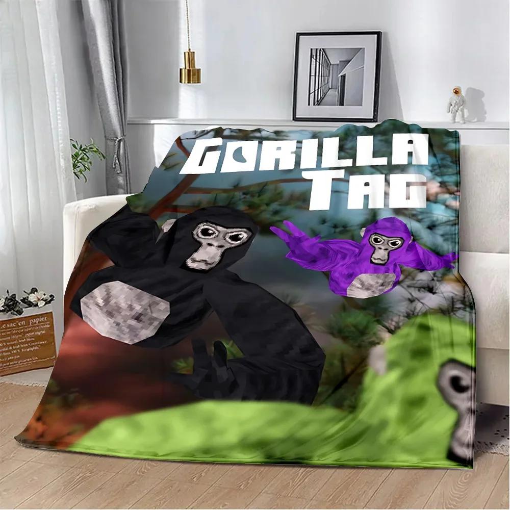 Fashion Anime Game Gorilla Tag Printed Blanket Soft Warm Comfortable Blanket for Home Travel Picnic Birthday Gift