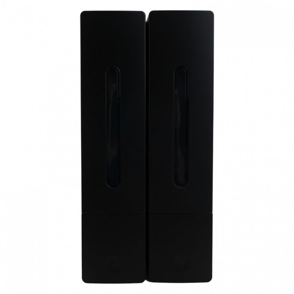 Aesthetic Touch Elegant White Black Wall Mount Soap Dispensing Solution
