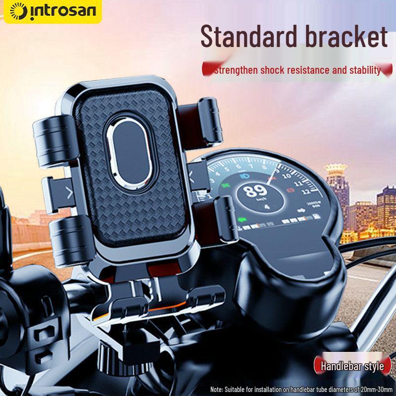 Shockproof Anti-Shake Phone Holder for Electric Scooter, Motorcycle, and Car Navigation