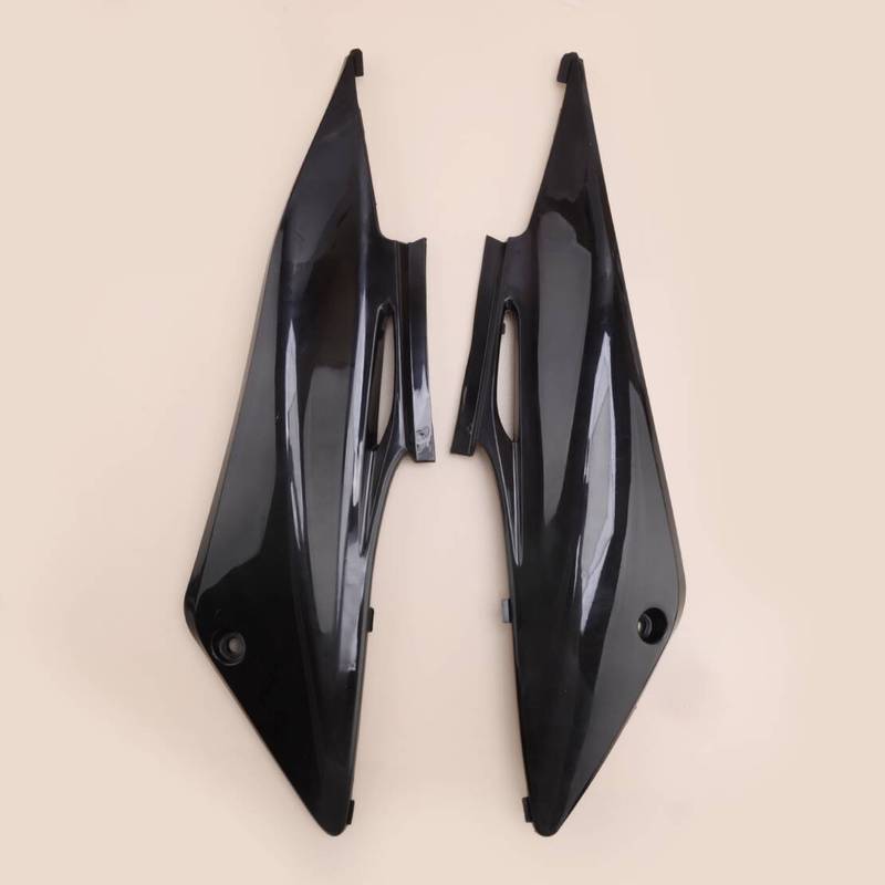1 Paar hintere Seitenverkleidungsschutzabdeckung passend für Honda Hawk 250 Dirt Bike 1961 1962 1963 1964 1965 1966 Schwarzer Kunststoff