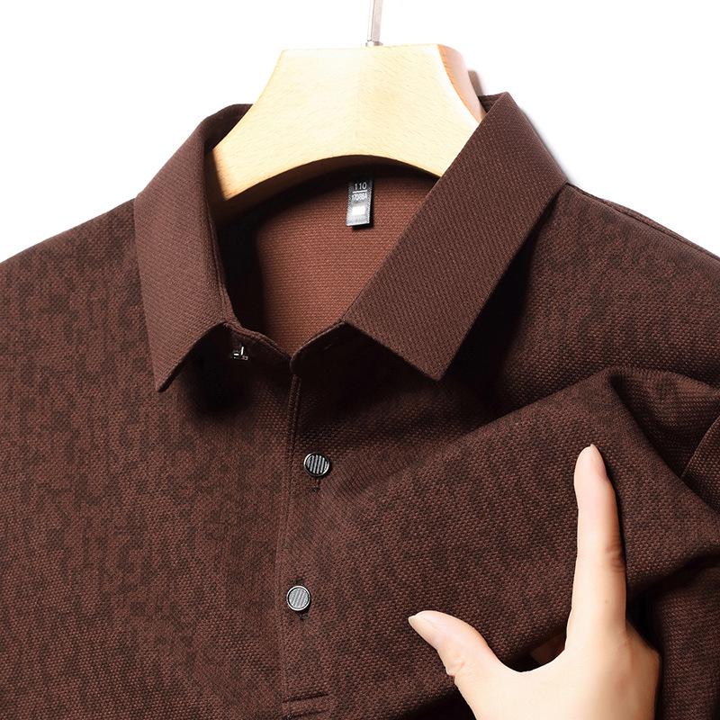 Men's Fashion Versatile Long Sleeve Polo Shirt - Spring & Autumn Style