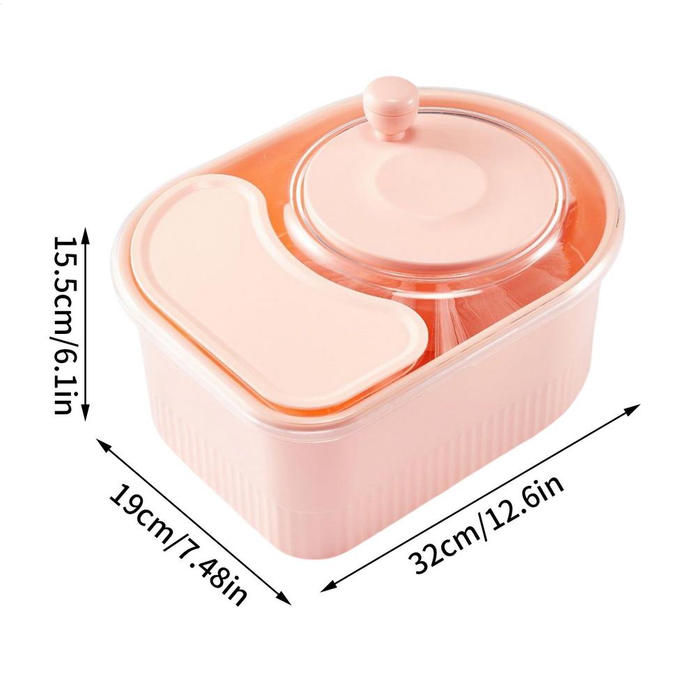 

Fruit Vegetable Cleaning Machine Manual Water Salad Spinner Fruit Drain Basket Household Salad Washing Tool Kitchen Accessories рожевий