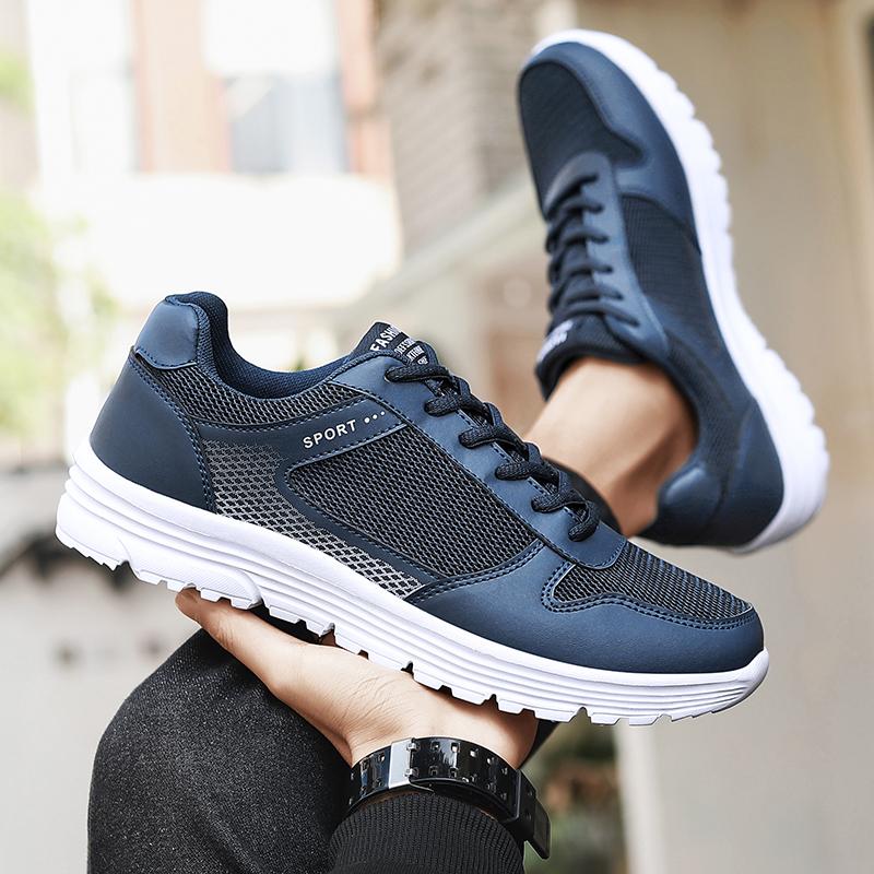 Nuove Scarpe Nere da Corsa Jogging Sneakers Casual Scarpe da Esterno in Rete Traspirante Uomo Leggere Ammortizzanti Scarpe Sportive