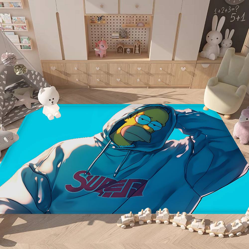 Cartoon The S-Simpsons Floor Mat Rectangle Anti-slip Home Soft Badmat Front Door Indoor Outdoor Mat Welcome Doormat