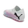 Puma Future 7 Ultimate 7 Pro Round Toe Lace-Up MG Soccer Shoes Men Soccer Shoes White Pink Black 107709-01