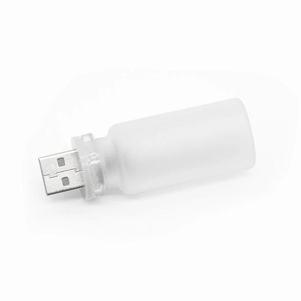 Usb Led Night Light Bulb Dimmable Multicolored Rgbw Frosted Glass Cover Touch Sensor Reading Lighting Bedside Laptop Bedroom Car