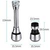360° Rotating Anti-Splash Faucet Aerator with Mesh Filter and Water-Saving Nozzle Connector