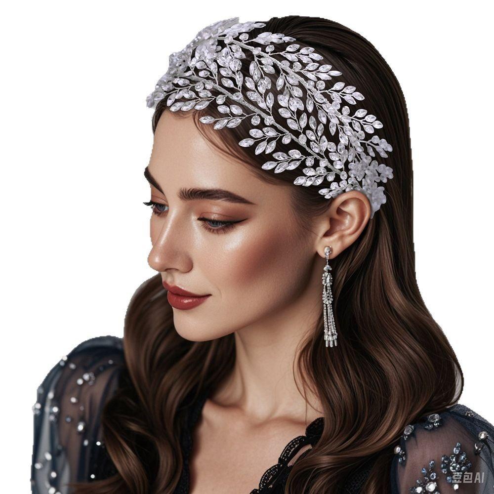 Rhinestone Rhinsestone Headband Handmade Wedding Hair Accessories Bridal Headband  for Bride