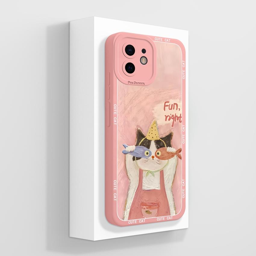 עבור אייפון 12 11 XR 6 7 8 פלוס מיני פרו מקס תיקי טלפון דפוס ארנבת קטיפה חמודה הגנה עמידה לאבק מסיליקון נוזלי כיסוי אחורי רך עבור כיסוי לאייפון