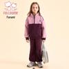 Ensemble Deux Pièces Hivernal en Peluche pour Filles Fuluomi