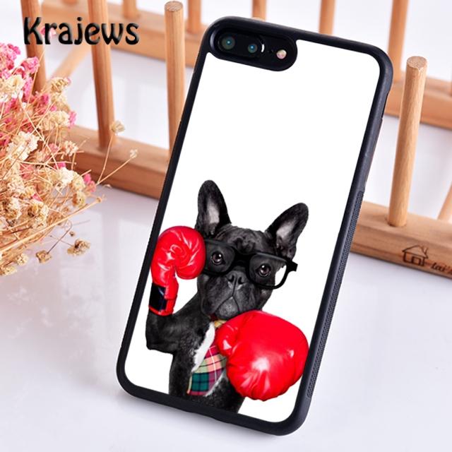 Krajews Cute Puppy Pug French Bulldog box Phone Case Cover For iPhone 17 Air 16 15 14 plus 12 13 pro max Fundas