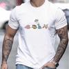 Dinosaur Print TShirt for Mens Casual Crew Neck ShortSleeve Fashion Summer TShirts Tops Regular and Oversize Tees