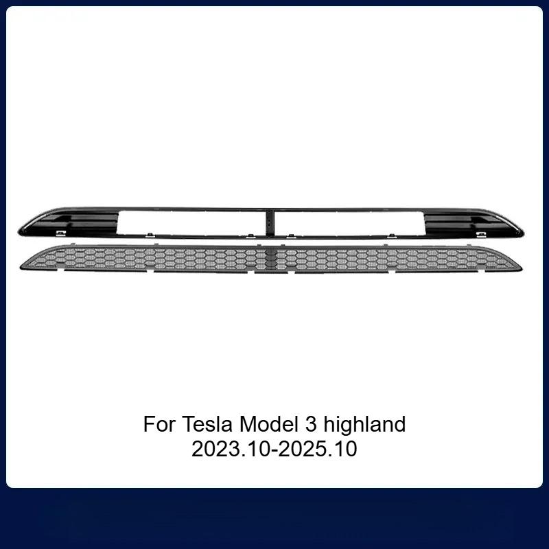 Air Intake Insect Proof Net for Tesla Model Y 3 3+ Split Front Bumper Inlet Protective Mesh Cover Car Modification Accessories