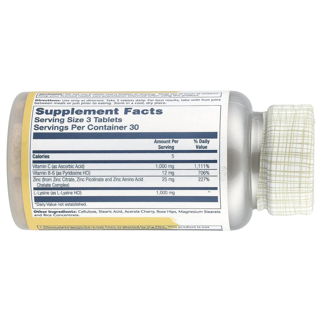 L-Lysine, 985Mg, 90 Tablets (328Mg per tablet)