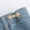 Pentagram Adjustable Waist Button for Pants Detachable Button Perfect Fit Jeans Buckle Waist Tightener Clothing Accessories