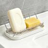 Bathroom Countertop Soap Holder Soap Storage Draining Rack & Kitchen Sponge Storage Rack Durable Easy To Clean Organizer