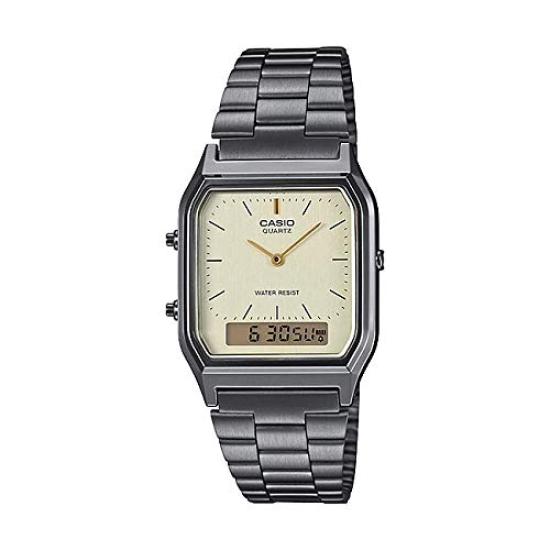 CASIO Standard Watch for Girls Cheap Casio Watch with Date Display International Model AQ-230GG-9A Men, Women, Kids, Boys, - Analog-Digital -