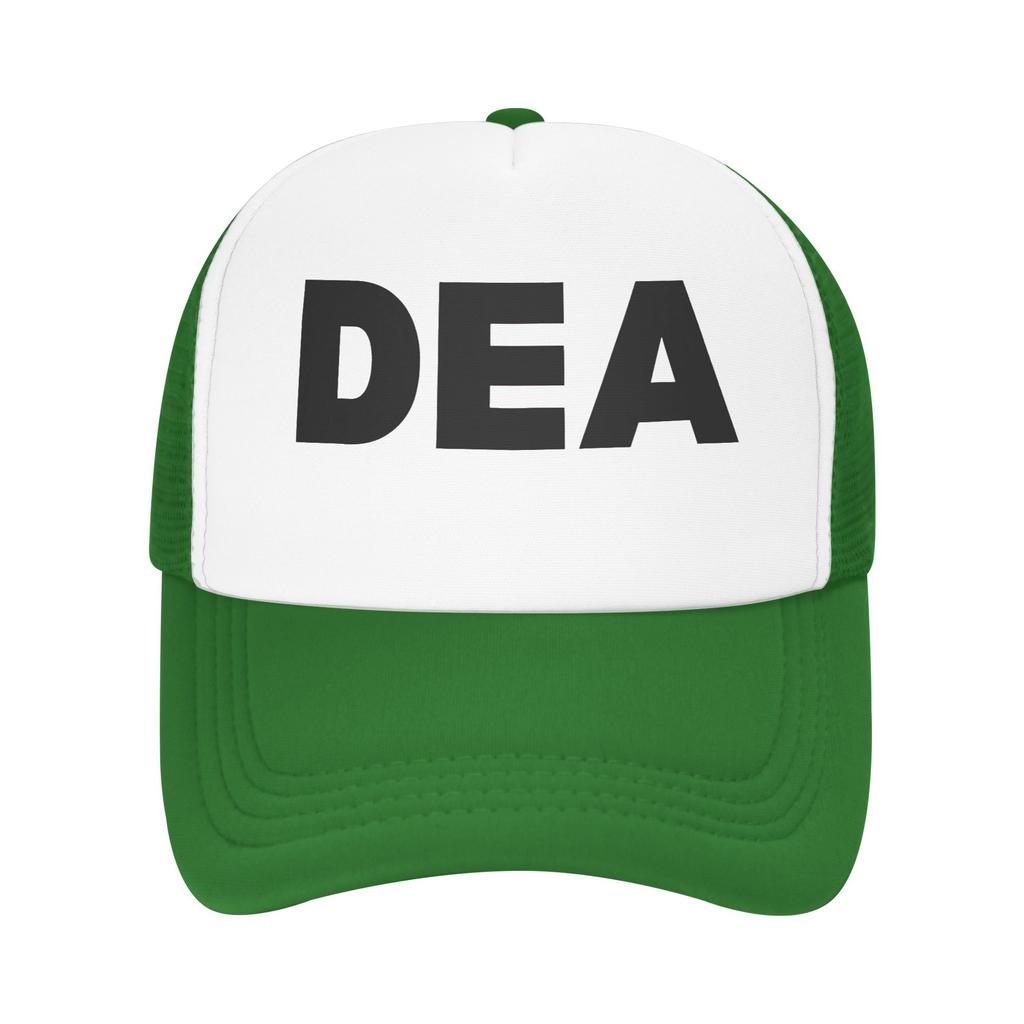 DEA Black Letter Print Baseball Cap Outdoor Sports Breathable Trucker Hat Unisex Adult Street Style Custom Logo Baseball Caps