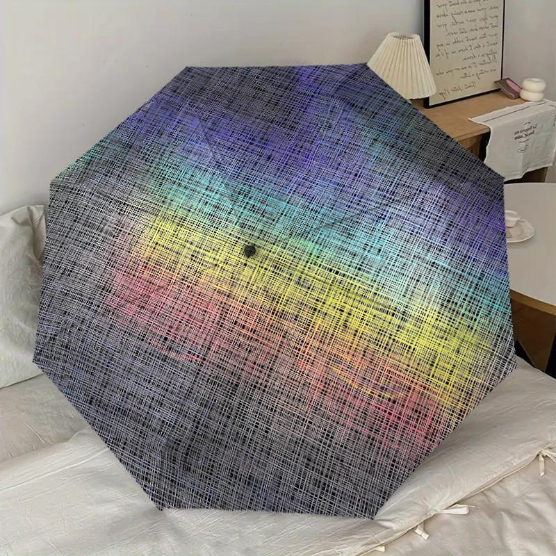 1pc Abstract Pattern Pattern Umbrella  Automatic Opening and Closing Umbrella, High quality Umbrella, Ideal Gift for Her 362