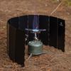 CAMPINGMOON Portable Gas Stove Windshield BKYD-10 Outdoor Tabletop Wind Guard The Wind-Blocking Accessory for Picnic Stoves