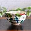 Waza No Kura Pair Rice Bowls Stylish Japanese Tableware Kutani Ware Rice Bowls with Camellia and Bird Design Ceramic Tableware Made In Japan Perfect