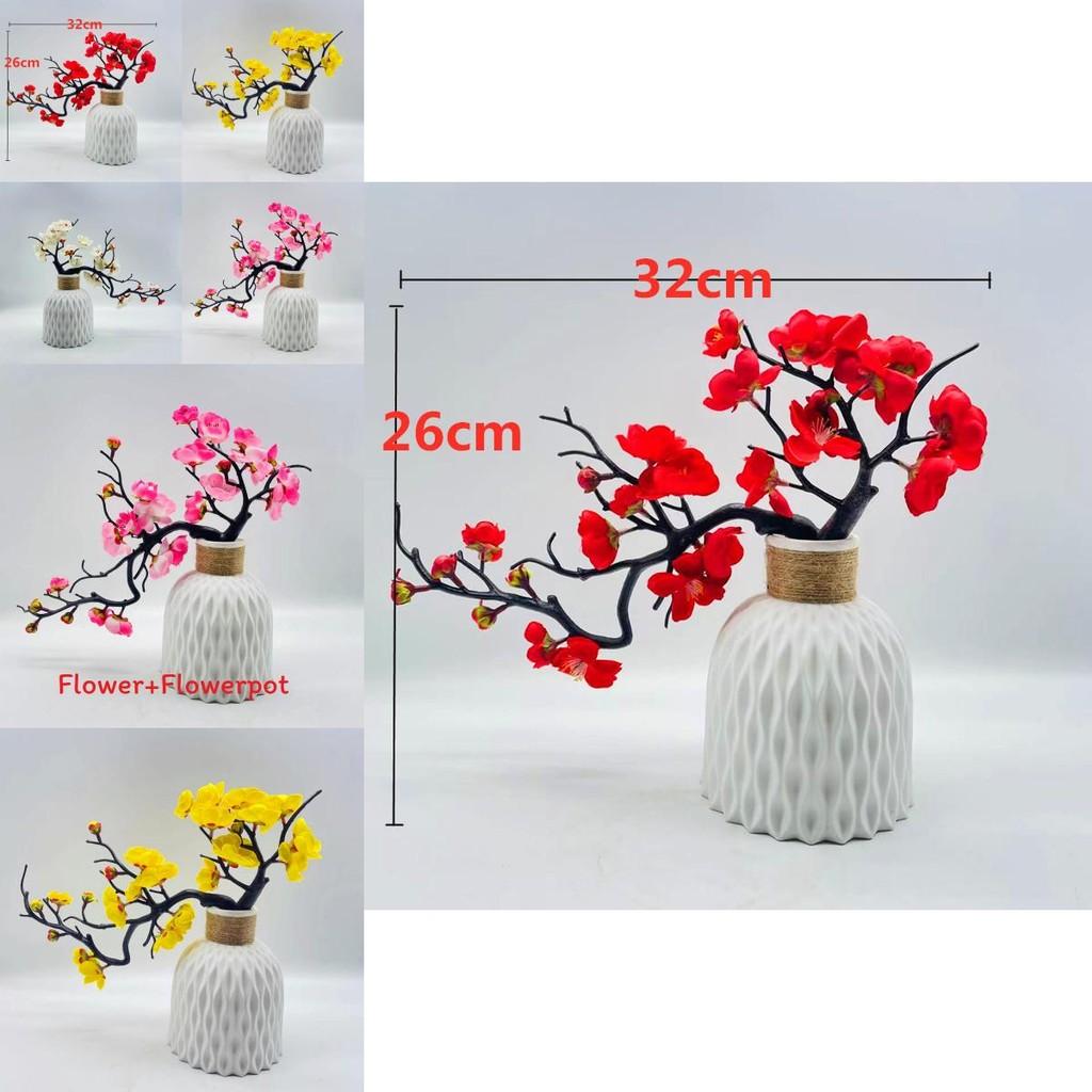 Winter Sweet Floral Artificial Plum Blossom Branch For Home Decor