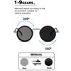 Vintage Round Steampunk Polarized Sunglasses For Men Women Outdoor Sport Shades -Level Adjustable Dimming Sun Glasses Uv400