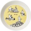 [Officially Imported] Moomin by ARABIA Plates, Set of 2, 19cm, Yellow & Flame, 1028337
