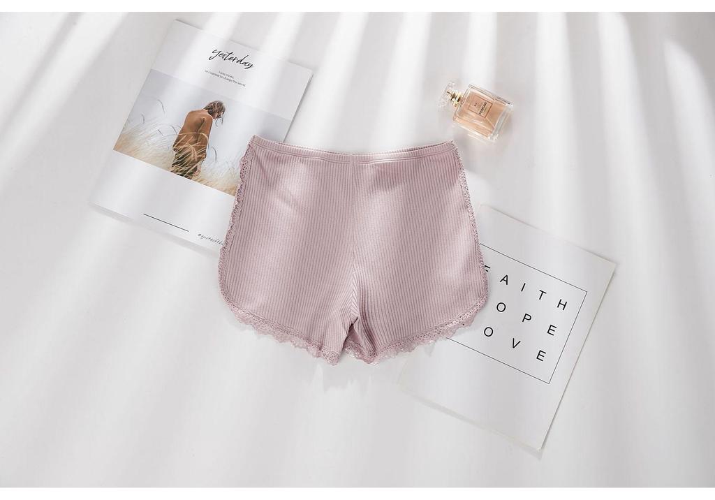 Women's Pure Cotton Lace Safety Shorts - No Underwear Needed, Lightweight Summer Style, Plus Size Available
