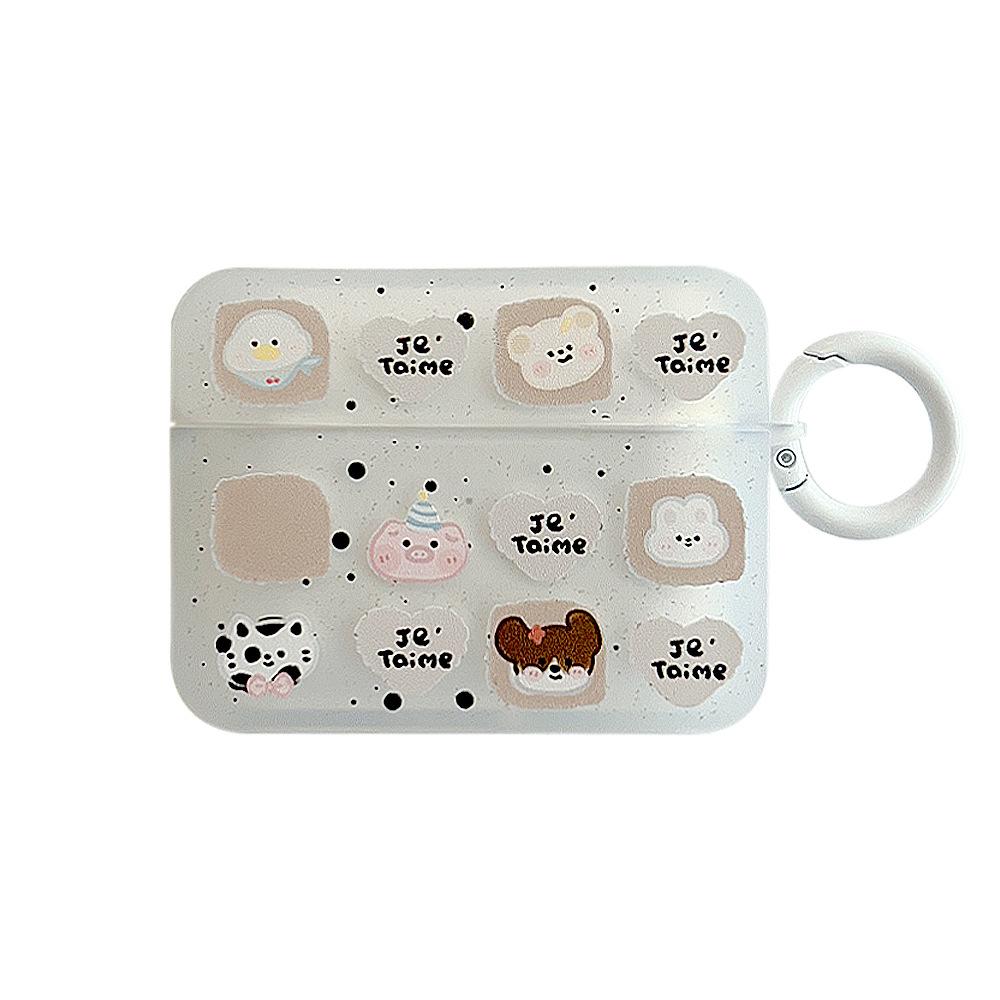 Cute little animal applies to Apple AirPods Pro 2 protective case 1/2 Bluetooth headset case 3rd generation silicone Korean style