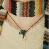 Asymmetrical Daisy Pendant String Necklace