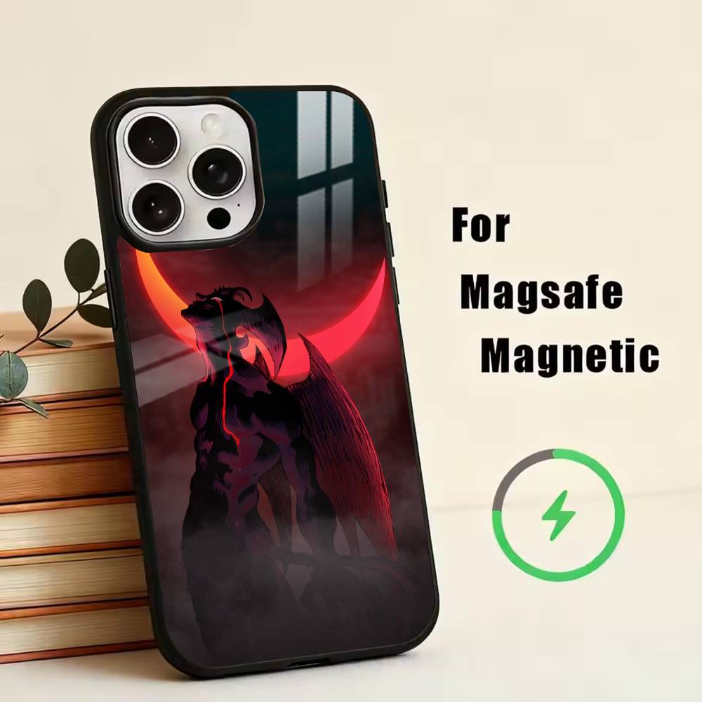 DC-Devilman C-Crybaby Phone Case For iPhone17,16,15,14,13,12,11 Plus,Pro Magnetic For Magsafe Wireless Charging