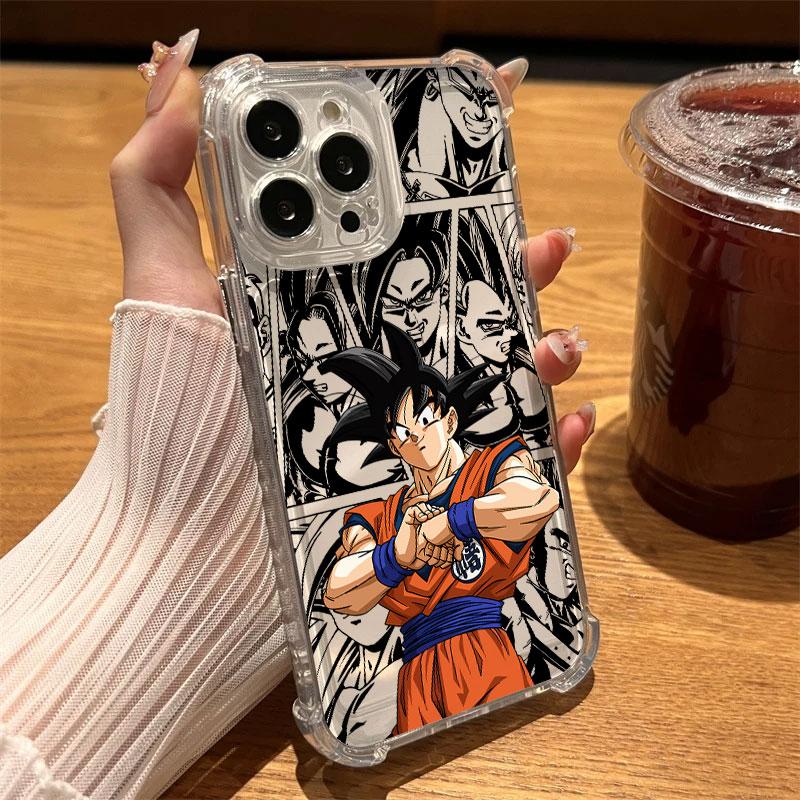 

Goku Kakarot Dragons Ball Vegeta Phone Case Clear For iPhone 17 16 14 15 11 12 13 Pro Max 16E 15 16 Plus 17 Air Anti-fall Cover iPhone 16 Pro