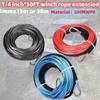 15MX6mm Synthetic Winch Rope Accessory for SUV Truck Versatile Replacement