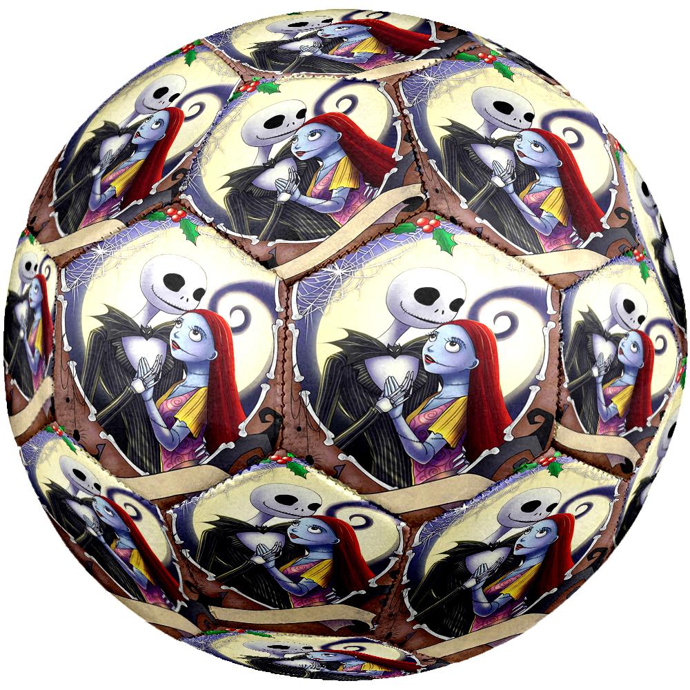 The Nightmare Before Christmas Theme Size 5 Soccer Ball, Suitable for Both Indoor and Outdoor Matches, a Gift Suitable for Everyone.