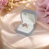 1pc Engagement Velvet Ring Box Jewelry Display Storage Boxes For Wedding Ring Valentine's Day Gift Organizer Earrings