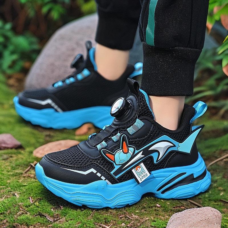 Children's shoes new dad shoes 2025 spring and autumn breathable mesh sneakers boys cartoon running shoes