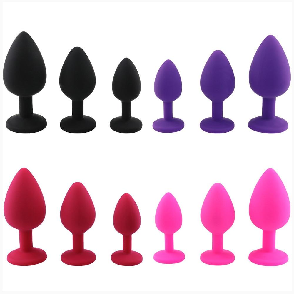 Sex Toys Products Adults Crystal Jewelry Mini Butt Plug Silicone Anal Plug Bullet Vibrator Prostate Massager