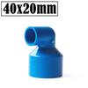 2Pcs/Lot Inner Dia 20~63mm Reducing Elbow Joints PVC Pipe Connector Aquarium Fish Tank Adapter Agricultural Irrigation Fittings