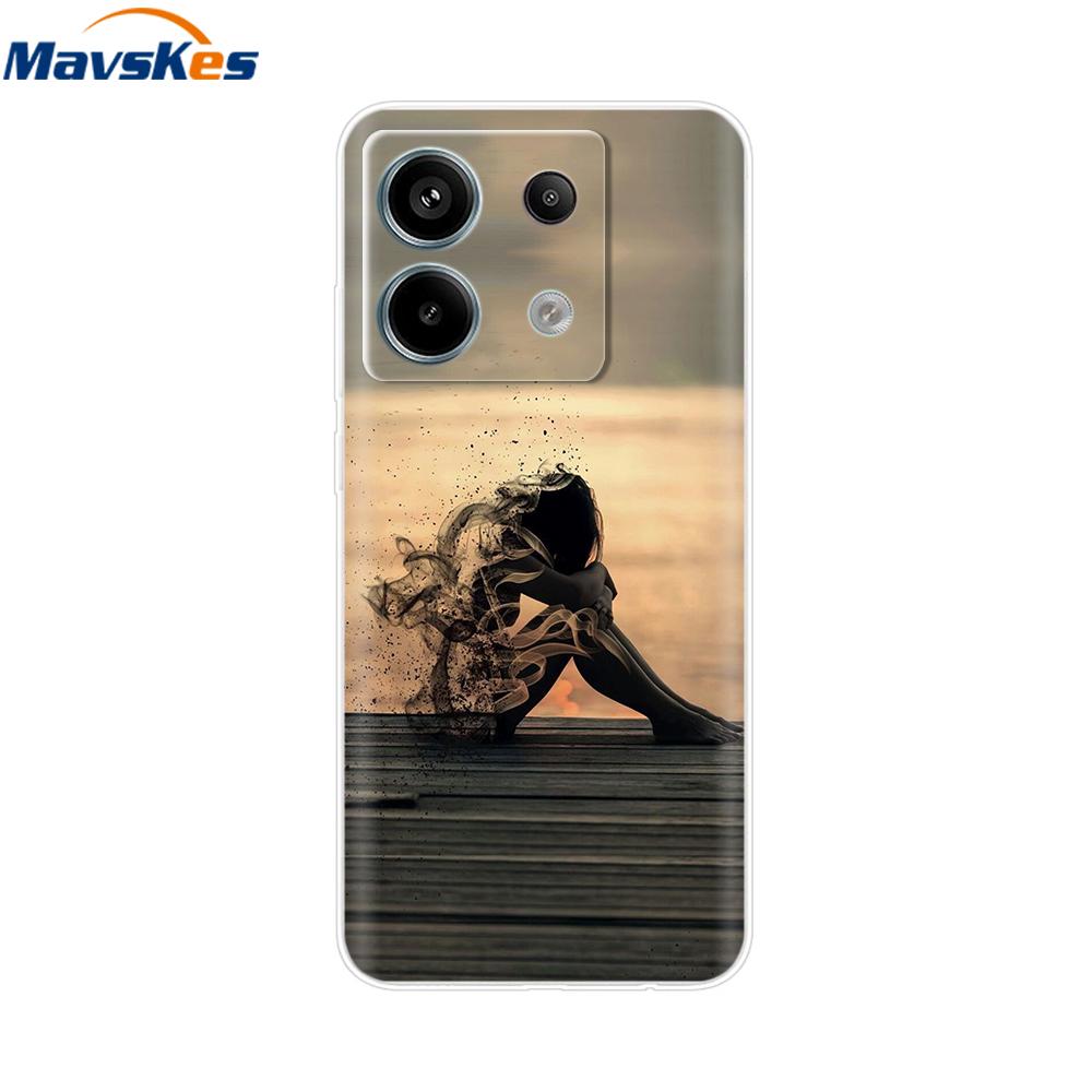 For Redmi Note 13 Pro 4G 5G Fundas Cover TPU Silicon Protective Case For Xiaomi Redmi Note13 13Pro Phone Clear Back Cover Bumper