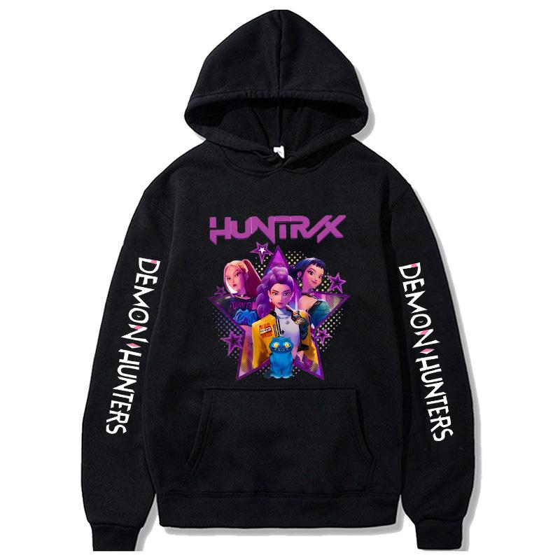 Kpoop Demon Hunters Hoodies Women Mange Vintage Hoody Clothes Y2k Hooded Streetwear Funny Movie Sweatshirts