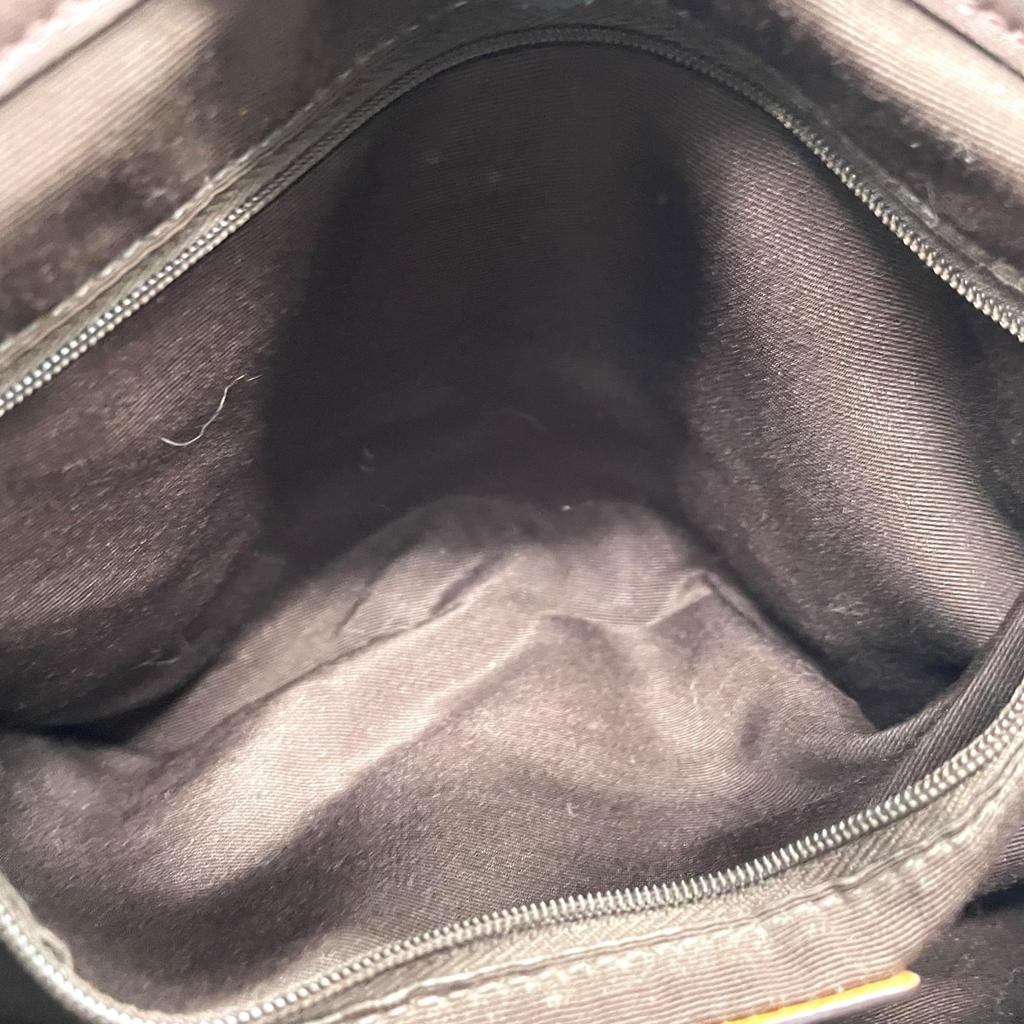 Used COACHShoulder Bag Brown canvas/Patent leather Women